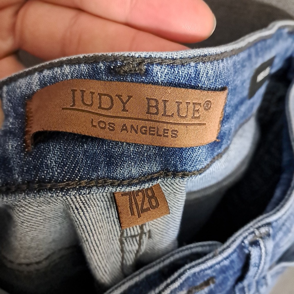 Judy Blue Light Blue Wide Leg Jeans with Side Trim - Picture 8 of 15